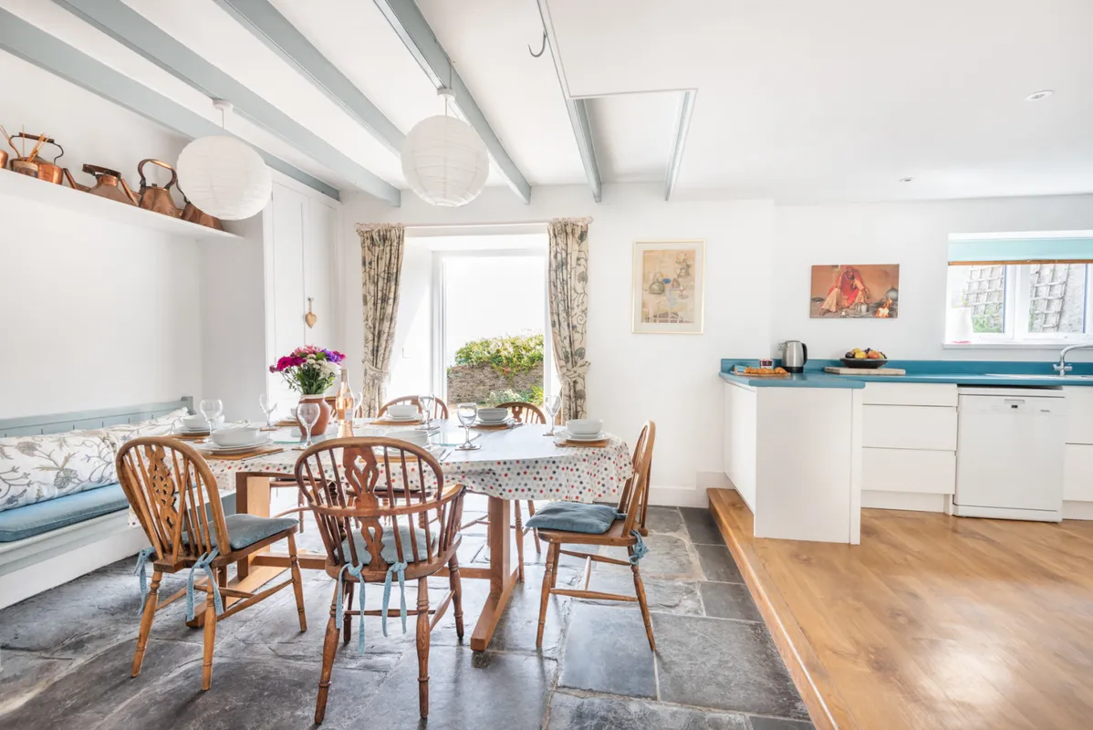 The dining space in the kitchen diner