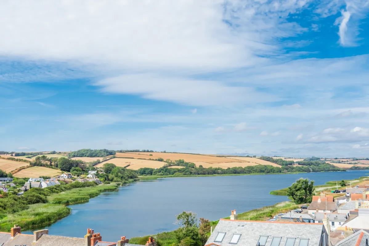 Views over the village towards the ley and the land surrounding Stokeley Farm Shop and Cafe