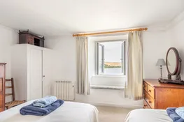 The village side twin room with ley and sea views