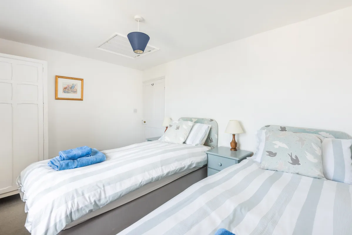 Another twin room with sea views