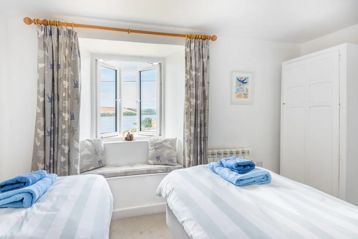 Another twin room with sea views