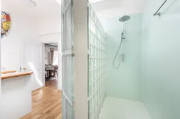 The ground floor shower in the utility room