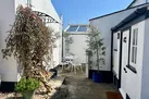 Meads Cottage, Charmouth: The cosy sheltered courtyard