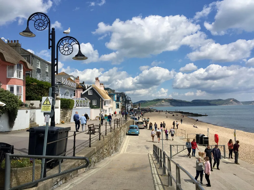 Enjoy a stroll along the seafront and famous Cobb at Lyme Regis