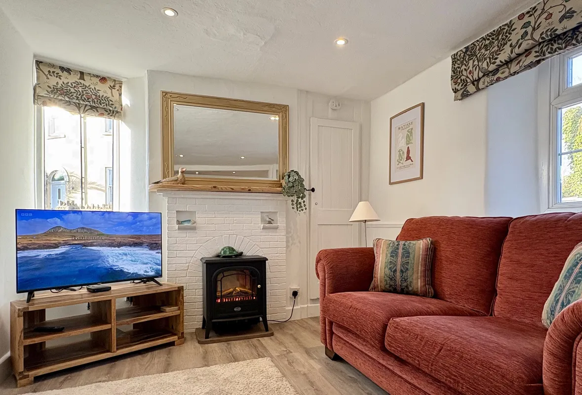 Meads Cottage, Charmouth: Enjoy watching the television after a day of adventures