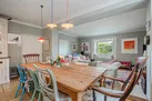The dining space