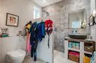 The downstairs shower room