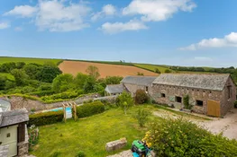 Looking across from the upstairs bedrooms to the countryside beyond