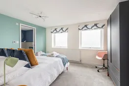 Bedroom 1 with sea views.