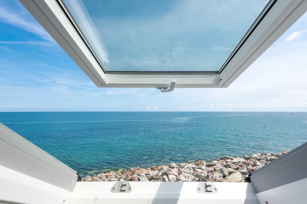 Stunning sea view from bedroom 4