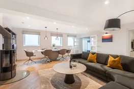 Stylish, sleek interiors, with sea views.