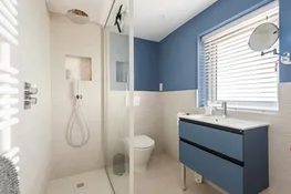 The en suite shower room for Bedroom 1