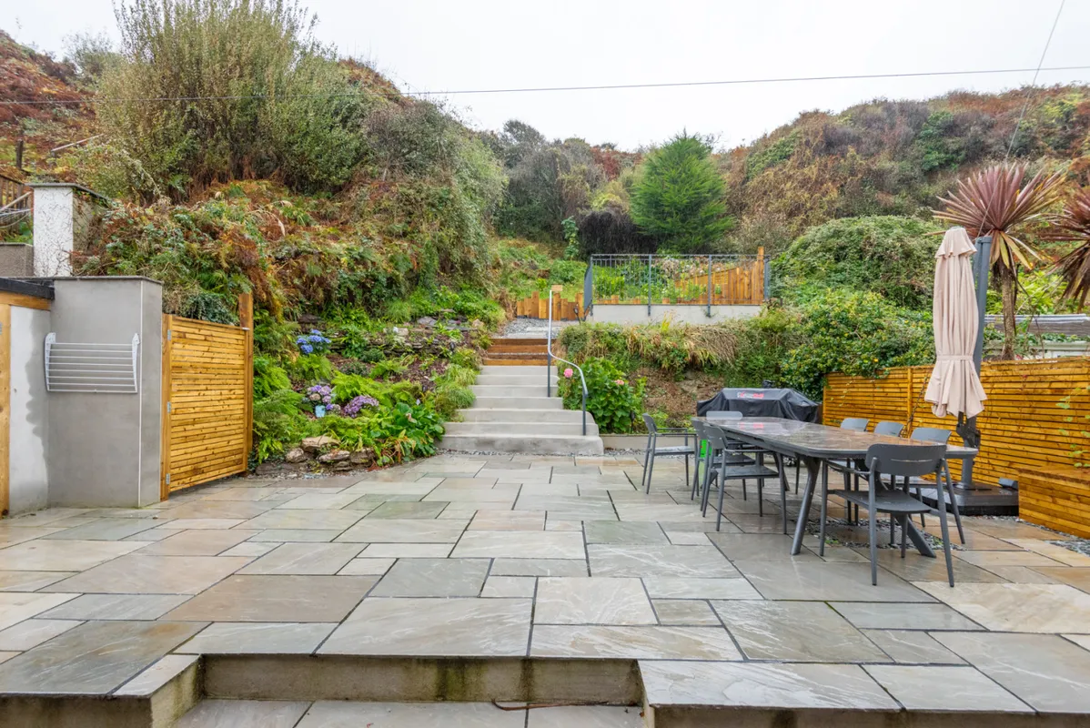 The large terrace with ample al fresco dining space.