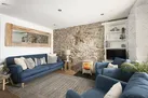Living room with sofa and armchairs - Happy Days Cottage