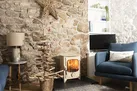 Cosy wood burner in living room - Happy Days Cottage