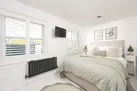 Bedroom two with Tv and Freeview - Happy Days Cottage
