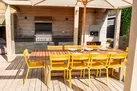 The outdoor kitchen is just awesome