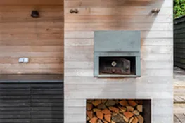 The wood fired pizza oven
