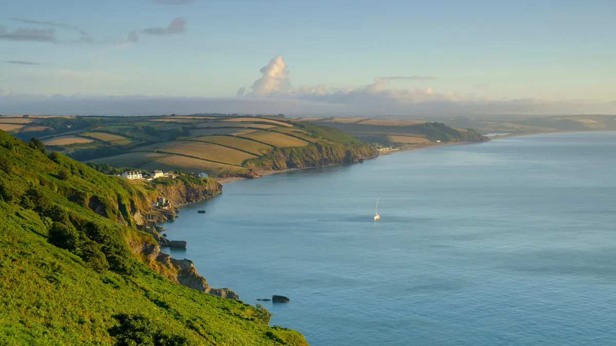 The stunning coastline less than a mile from Huccombe