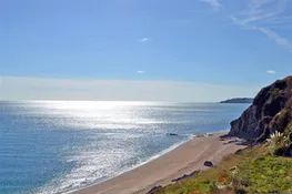 The coastline around Torcross looking towards Start Point..