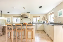 Another view of the spacious kitchen diner