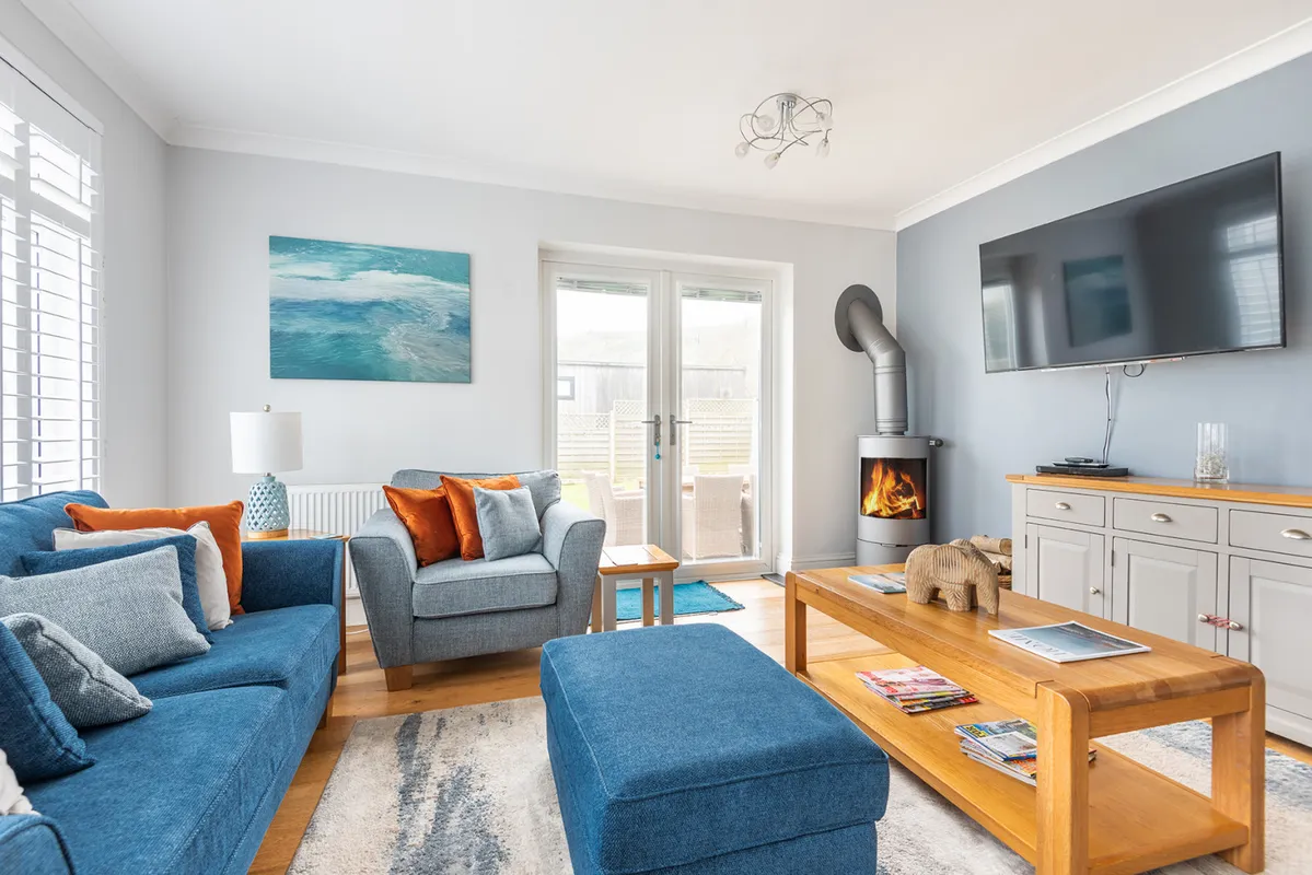 Plenty of space for all to recline makes this property great for family gatherings such as Christmas.