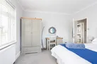The downstairs Super king bedroom with sea glimpses!