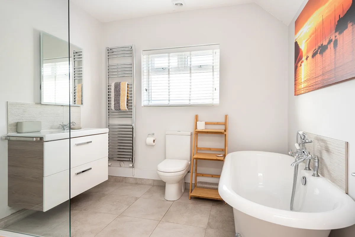 The family bathroom on the ground floor.