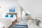 The master bedroom at marvellous Middlecombe Lodge.
