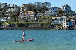 Popular Salcombe, famed with sailing folk and great for watersports' too.