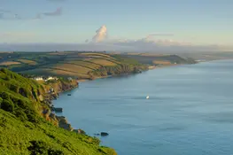 sunrise over Start Bay from the South West Coast Path