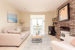 The open plan living space