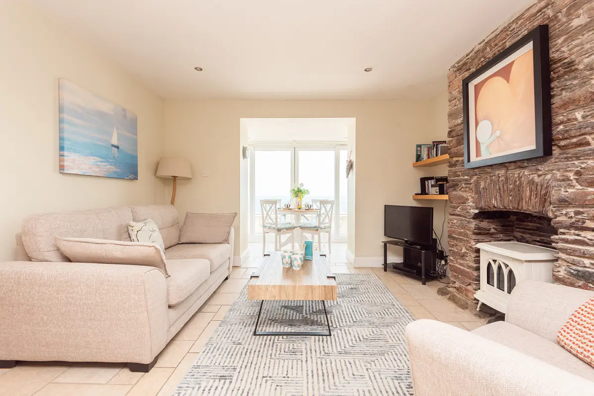 The open plan living space