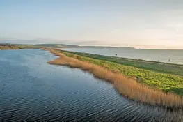 A site of special scientific interest-Slapton Ley Nature Reserve looking over to Start Bay